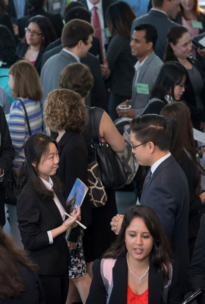 crowd of people at George Mason University School of Business Event